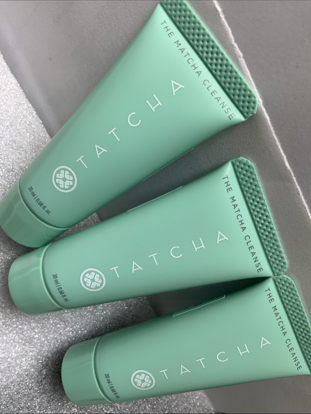 Tatcha Matcha Cleanse Daily Clarifying Gel Cleanser set of three
